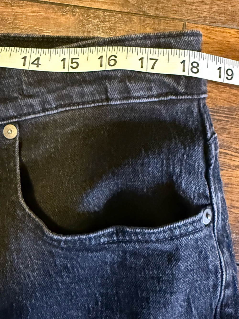 Madewell The Mid-Rise Perfect Vintage Jean Faded Black Straight Leg Size 32 - Picture 3 of 15